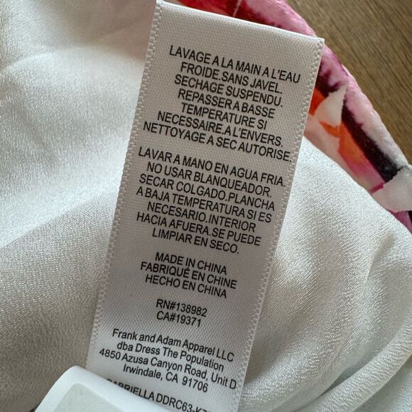 Dress The Population Gabriella Lace One-Shoulder Broderie Anglaise Dress‎ XS - Picture 13 of 14